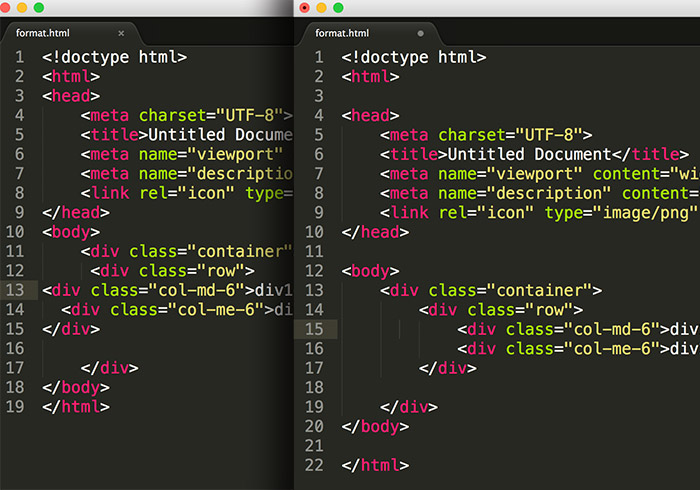 《Sublime-HTMLPrettify》將Sublime Text裡的程式碼自動排版