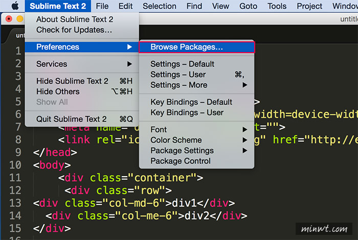 梅問題－《Sublime-HTMLPrettify》將Sublime Text裡的程式碼自動排版
