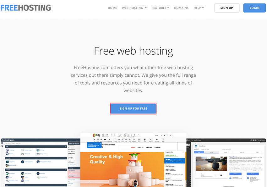 在找WordPress主機嗎？FreeHosting 提供免費無廣告且無限流量虛擬主機