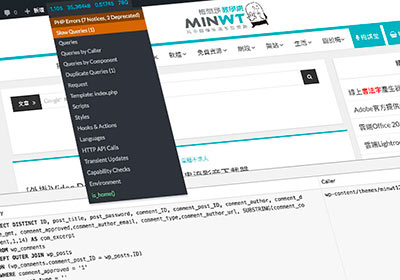 [外掛]Query Monitor即時WordPress外掛與佈景除錯監控