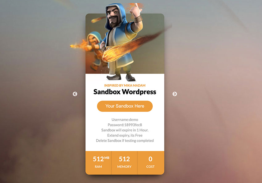 WordPress SandBox 線上免費WordPress測式平台，1小時隨你盡情的安裝外掛與佈景