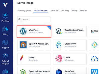 Vultr 現在VPS主機，內建也有一鍵架設WordPress服務，不懂主機也能輕鬆架設