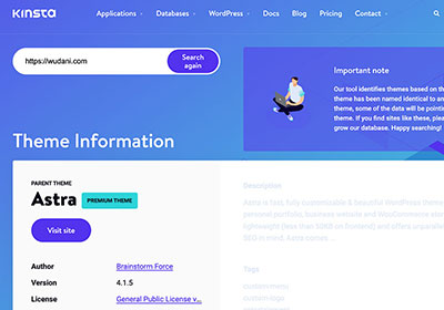 免看原始碼！輸入網址立即查詢採用那款 WordPress 的佈景主題名稱與相關資訊