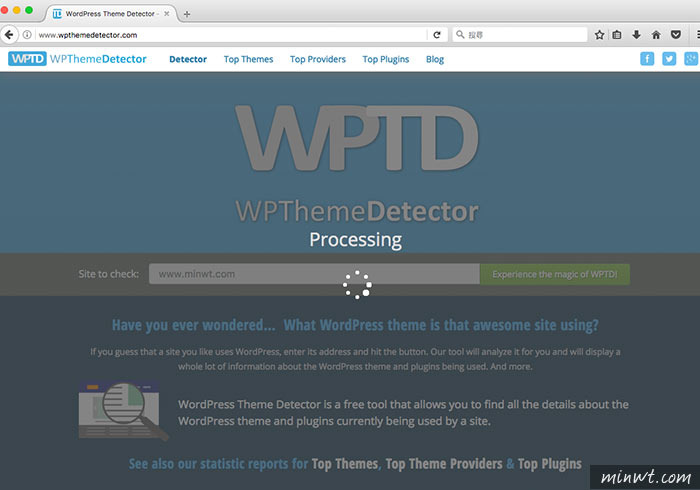 梅問題－WPThemeDetector 線上查看別人的WordPress使用什麼佈景與外掛